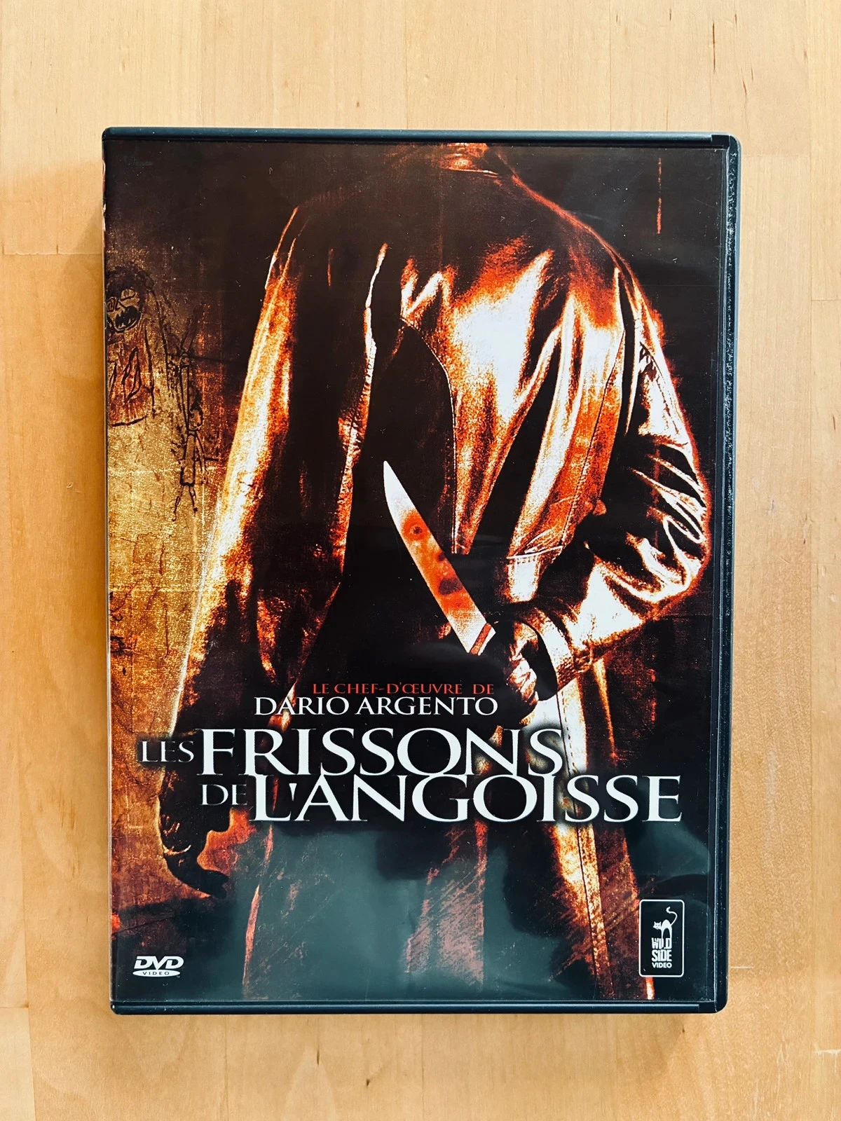 DVD Les frissons de l’angoisse de Dario Argento édition Wild Side.
